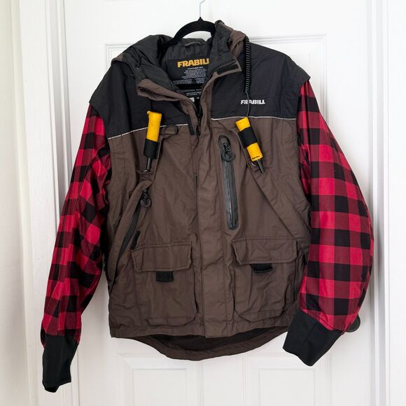 Men Frabill I3 Series Jacket Windproof Waterproof Outdoor Woodsman Size Medium - Picture 2 of 13